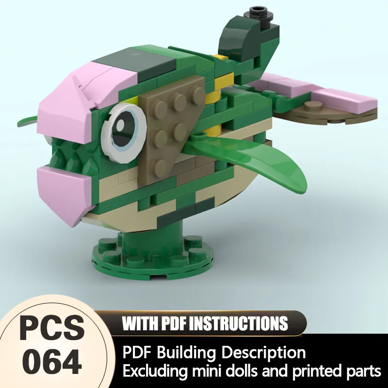 

Creators Animal Series Model MOC Building Bricks Small Piranha Modular Technology Gifts Holiday Assemble Children Toys Suit
