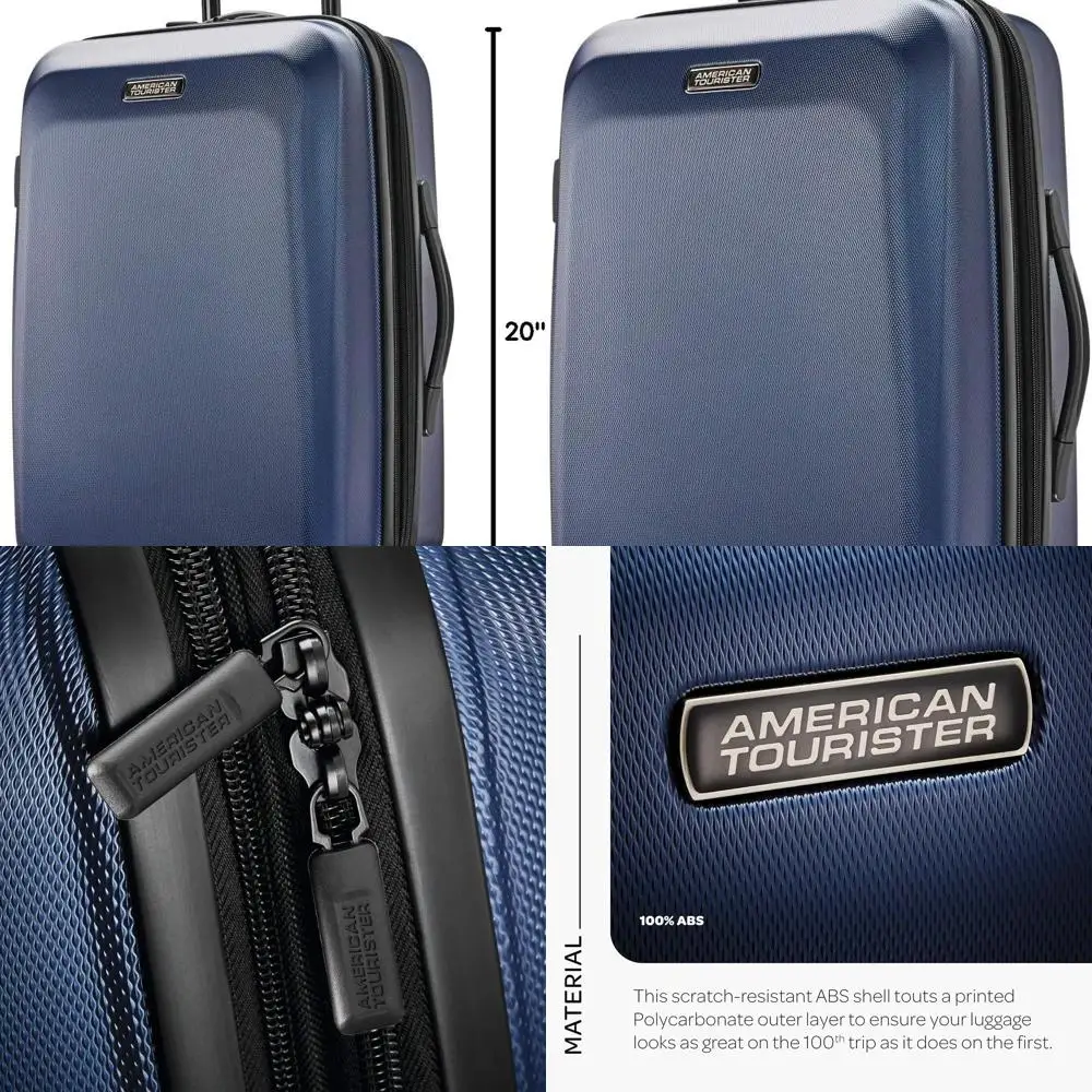Maleta de mano 21 con Spinner rígida expandible azul marino de American Tourister Moonlight