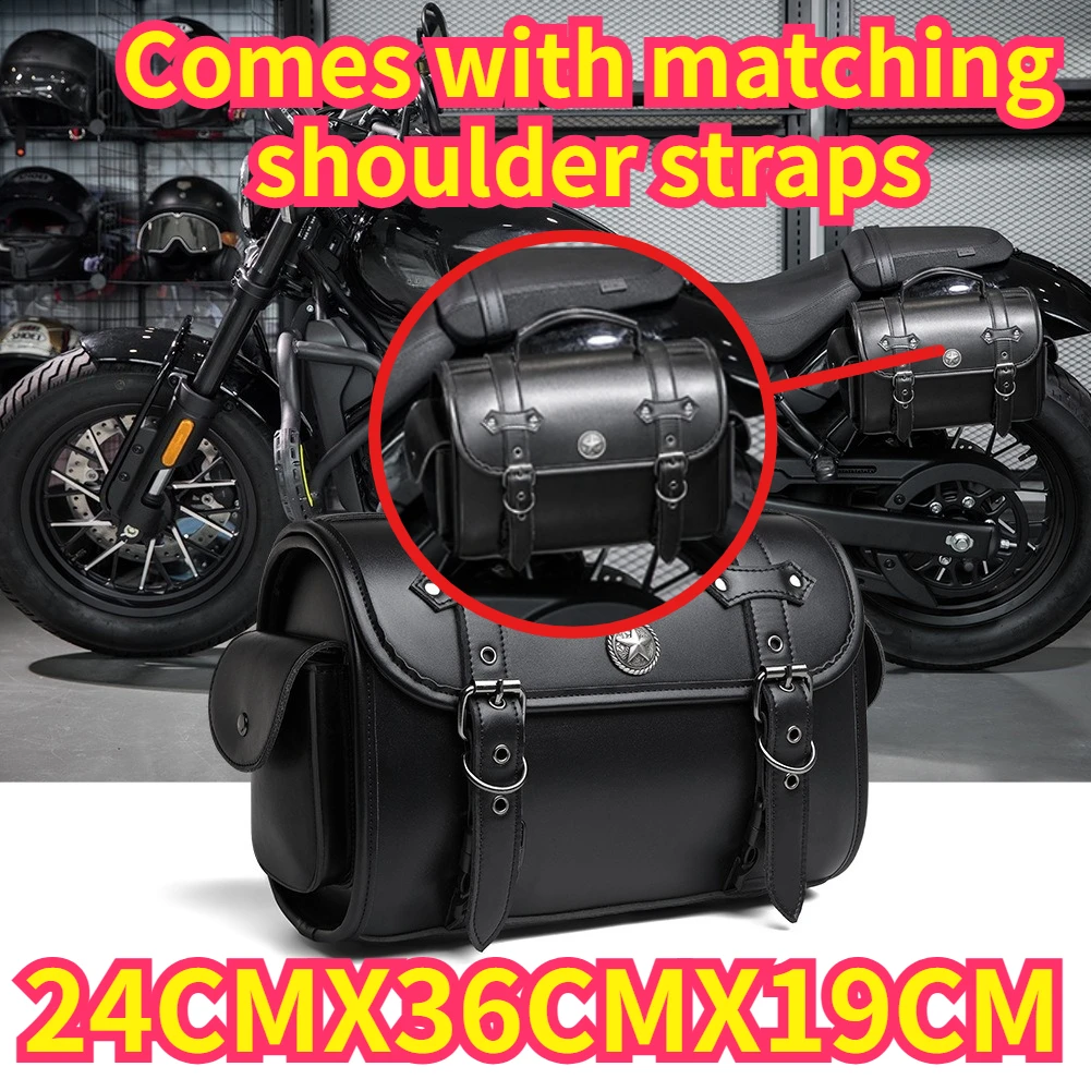 

Vintage Punk Motorcycle Saddle Bag Retro Outdoor Riding Storage Bag Modified Accessories