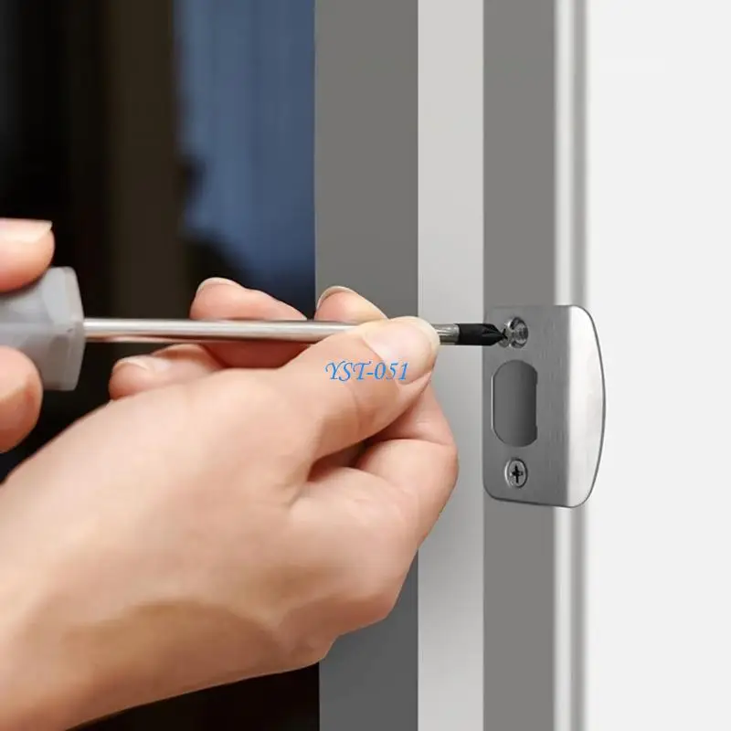 E15A Elegant Door Lock Latches Reinforcement Door Strikes Plate for Enhanced Security
