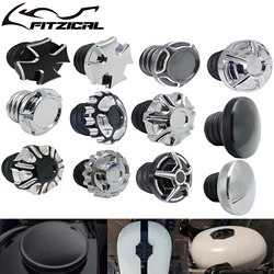 Motorcycle Black Chrome Fuel Gas Oil Cap Fuel Gas Tank Cover For Harley Sportster 883 XL XR Iron Dyna Touring Softail Fat Boy FL