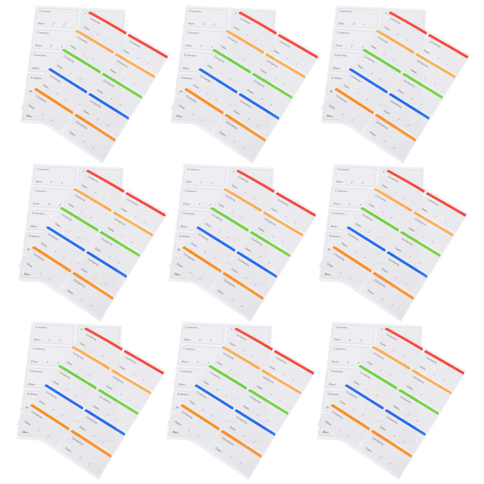 

100 Sheets Removable Freezer Date Stickers Easy Peel Off Food Labels for Kitchen Refrigerator Containers Food Storage