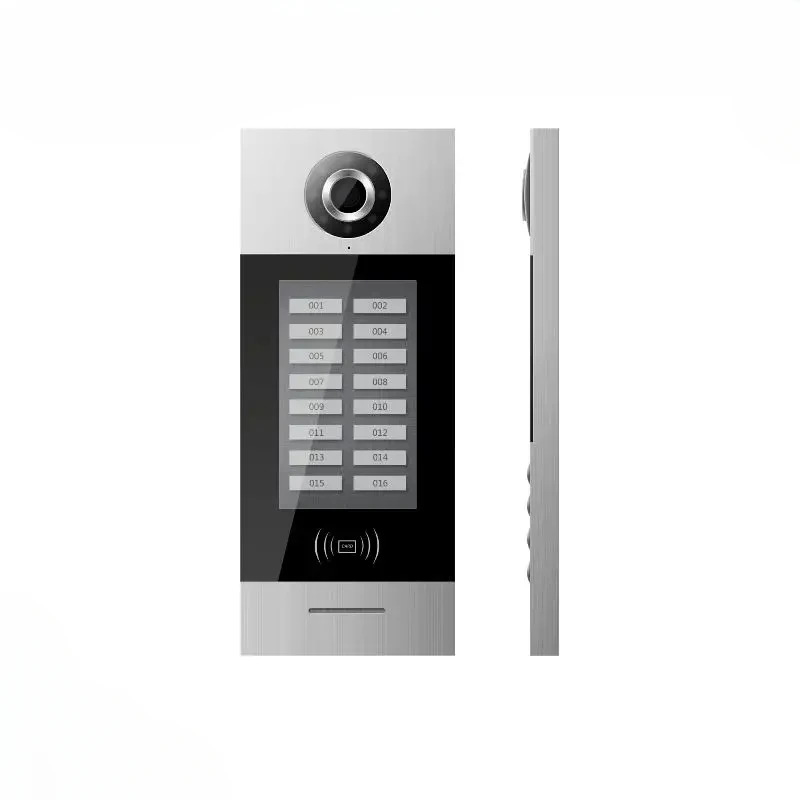 7'' touch screen indoor monitor and 7'' touch screen outdoor panel for 2 wire intercom doorbell