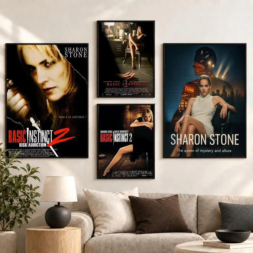 Basic Instinct 90s Thriller Movie Moody Cinema Classic Poster Aesthetic Art Print for Bedroom & Living Room Decor, Unframed
