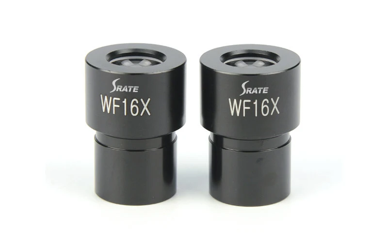 Srate 16X Wide Angle Eyepiece WF16X Biological Microscope Lens 23.2mm Mounting Size Optical apparatus and instruments