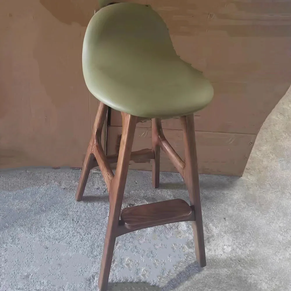 Vintage Classic Bar Chair Design Modne Estetyczne Krzesło Barowe Premium Minimalistyczne Wygodne Tabourets De Bar Luksusowe Meble