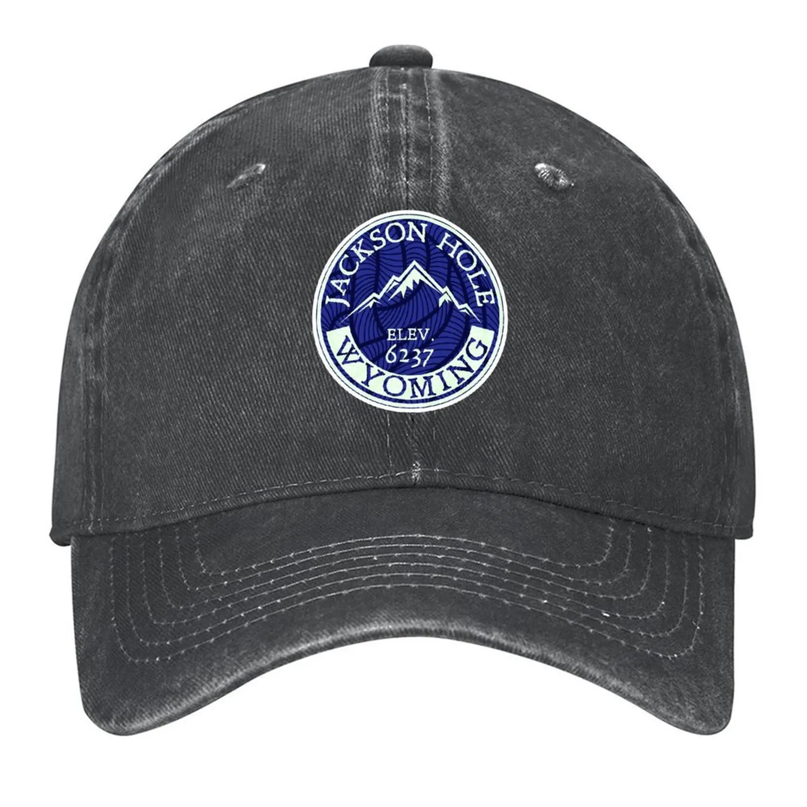 

Jackson Hole Wyoming Skiing Mountain Ski WY Baseball Cap Sports Cap funny hat Gentleman Hat Golf Women's Men's