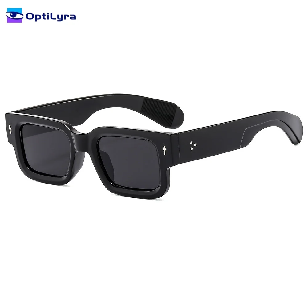 

OptiLyra Brand Personality Simple Style Sunglasses Fashionable And Cool Retro Square Glasses UV400 Sunscreen Sunglasses