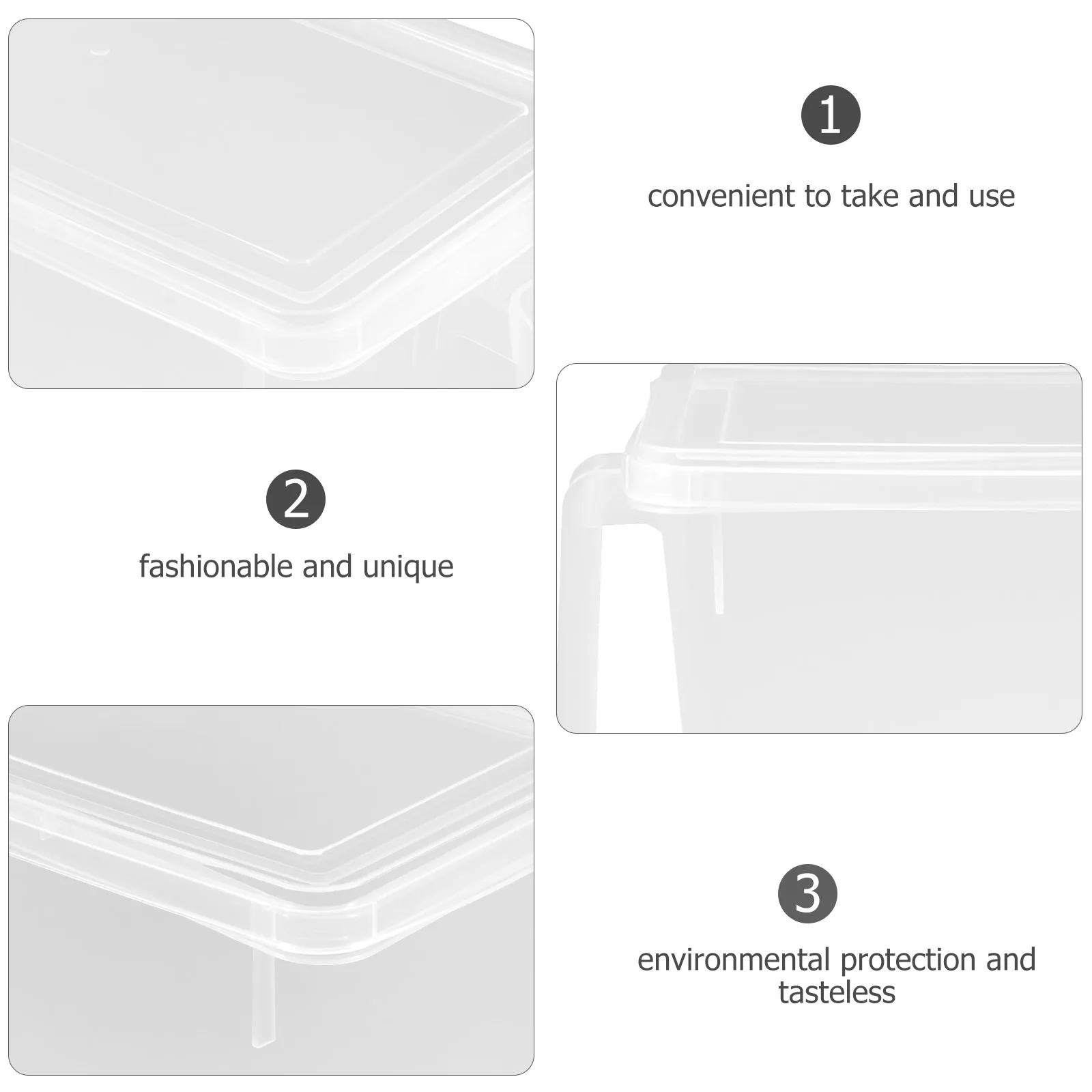

Premium Refrigerator Food Storage Box Fruit Bread Snacks Container Fresh Keeper Organizer Space Saving for Home