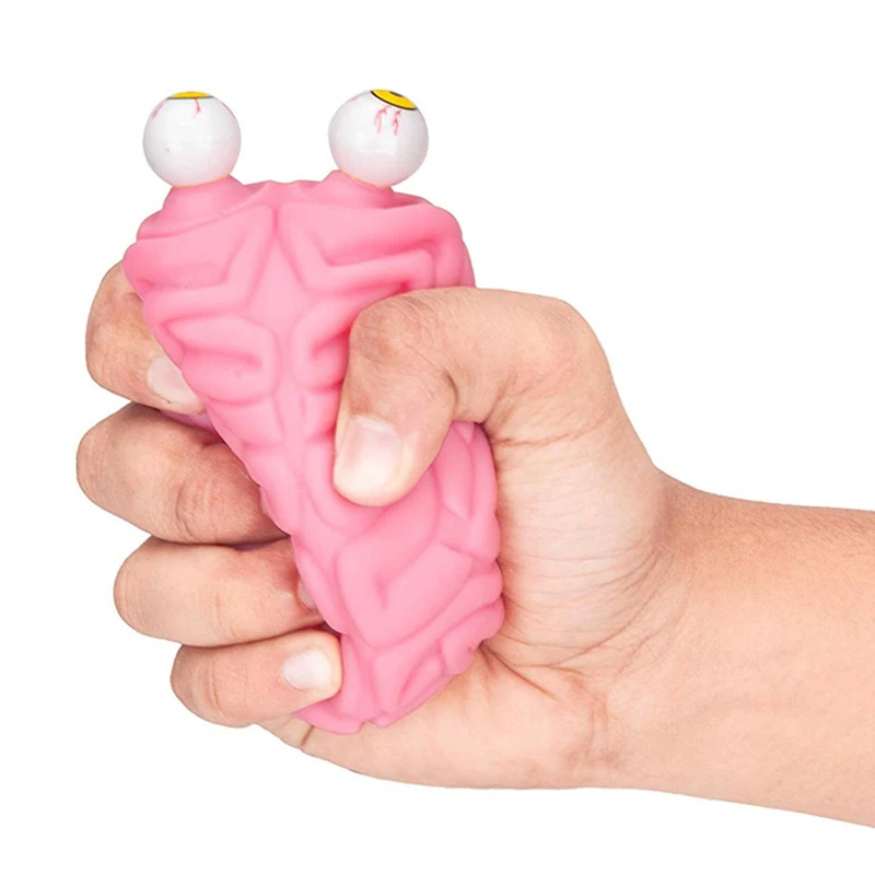 Anti Stress Flippy Brain Squishy Eye Popping Squeeze Fidget Toy Cool Stuff Kids ADHD Autism Anxiety Relief Toy Weird Stuff