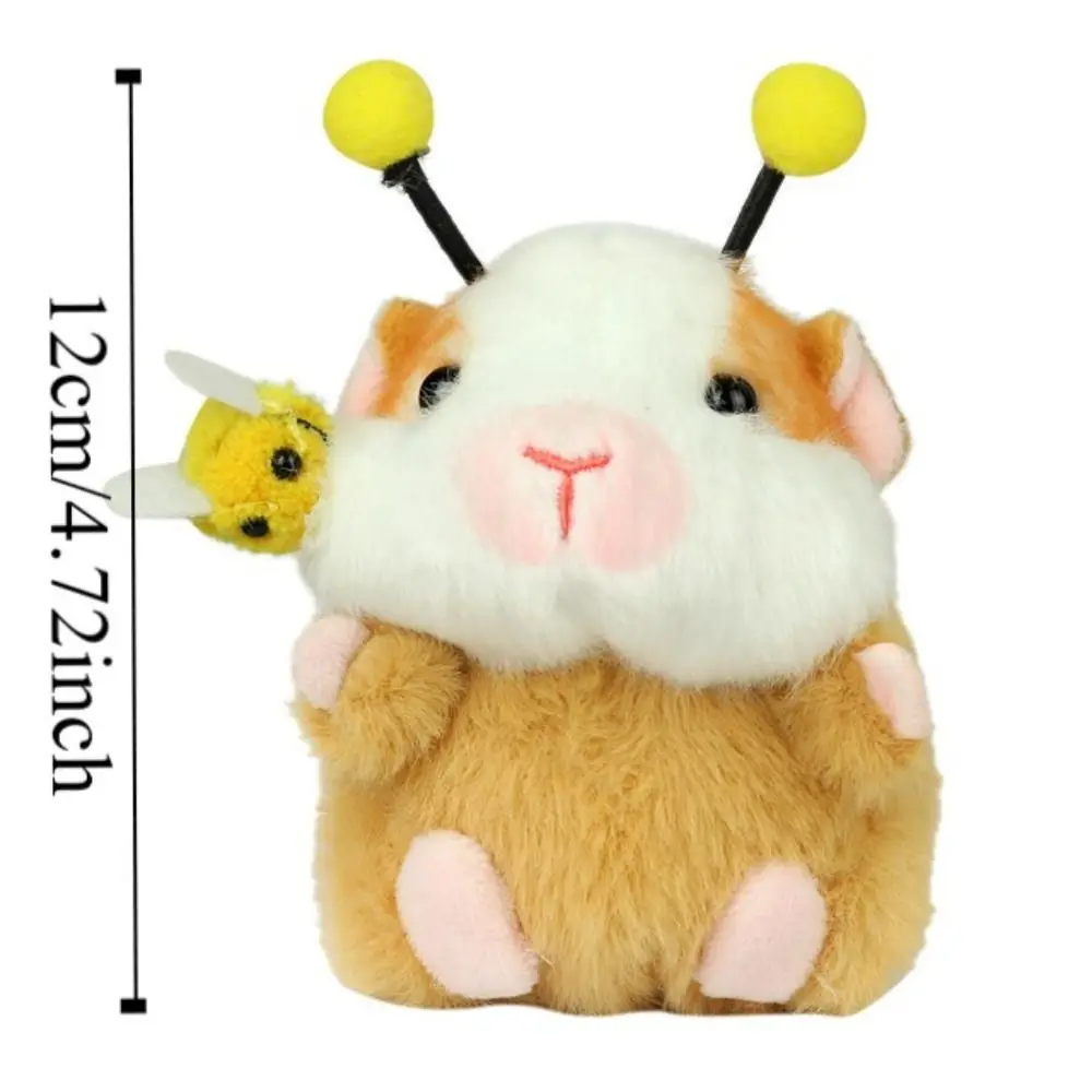 Mooie knuffel cavia pluche sleutelhanger bij cartoon pluche cavia sleutelhanger hoodie hoed hamster hanger kinderpaar