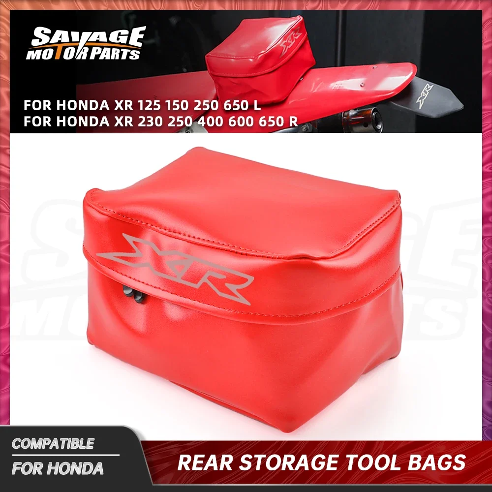 

XR 150 125 Rear Fender Tool Bag Luggage For HONDA XR 200 230 250 400 600 650 R/L Motard 1990-2022 Motorcycle Dirt Bike Tail Bag