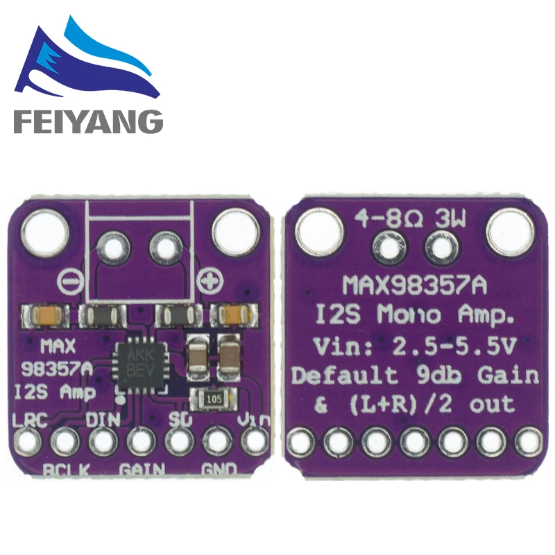 Max98357 I2S 3W Class D Amplifier Breakout Interface Dac Decoder Module Filterless Audio Board For Raspberry Pi Esp32