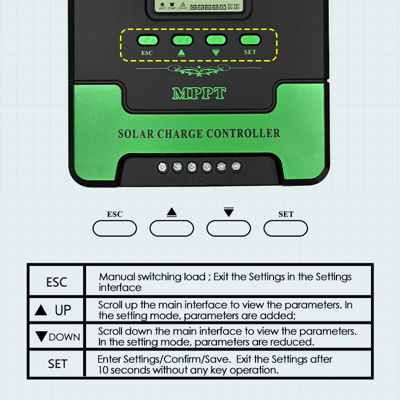 12V 24V Auto WiFi MPPT Solar Charge Controller 20A/30A/40A/60A Dual USB LCD Display Solar Panel Regulator Solar PV Regulators image 4