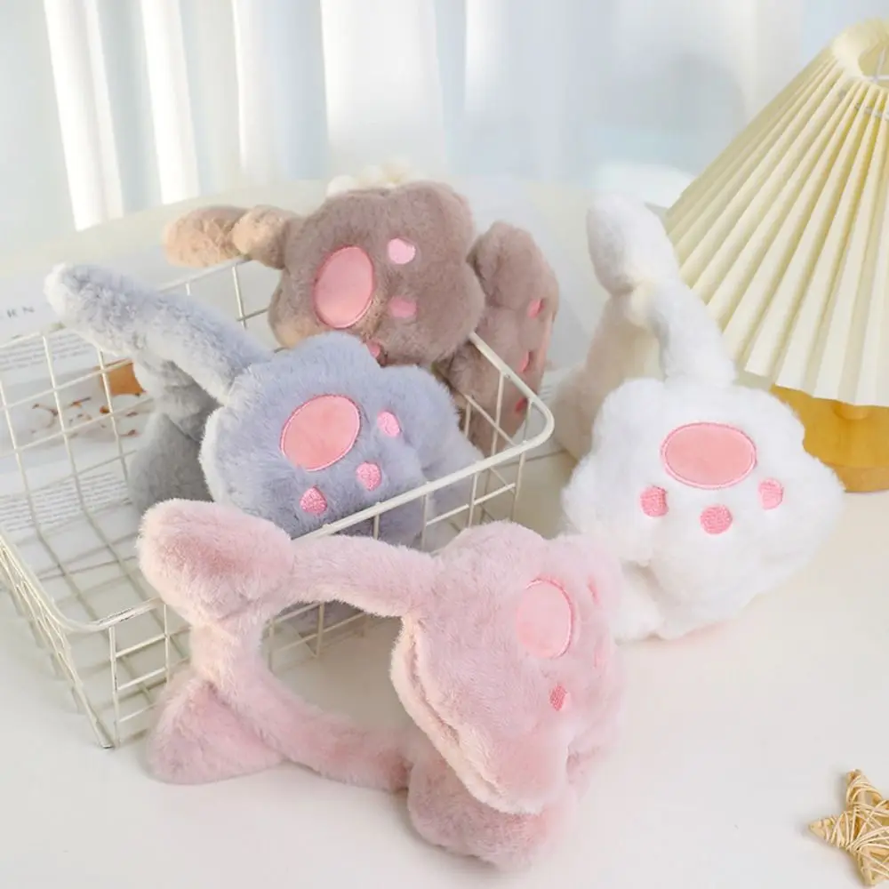 لينة غطاء الأذن القط أفخم غطاء للأذنين القط باو مكافحة الرياح لطيف غطاء للأذن الدفء الباردة حماية الأذن تدفئة ركوب الخيل