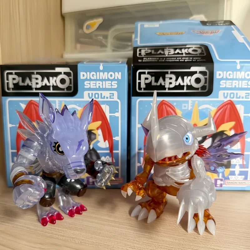 

Bandai Plabako Assembled Digimon Adventure 02 Vol.2 Blind Box Wargreymon Action Figure Car Decor Model Collection Toy Kids Gifts
