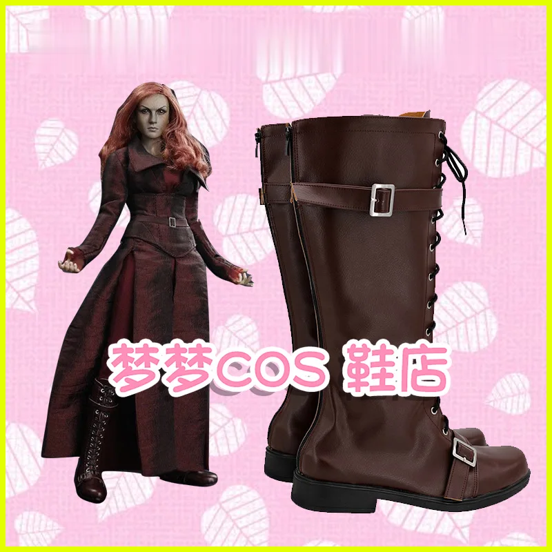 เอ็กซ์เม็น ฌอง เกรย์ วูแมน ฟีนิกซ์คอสเพลย์รองเท้ารองเท้าซูเปอร์ฮีโร่ฮาโลวีนคาร์นิวัลปาร์ตี้รองเท้า