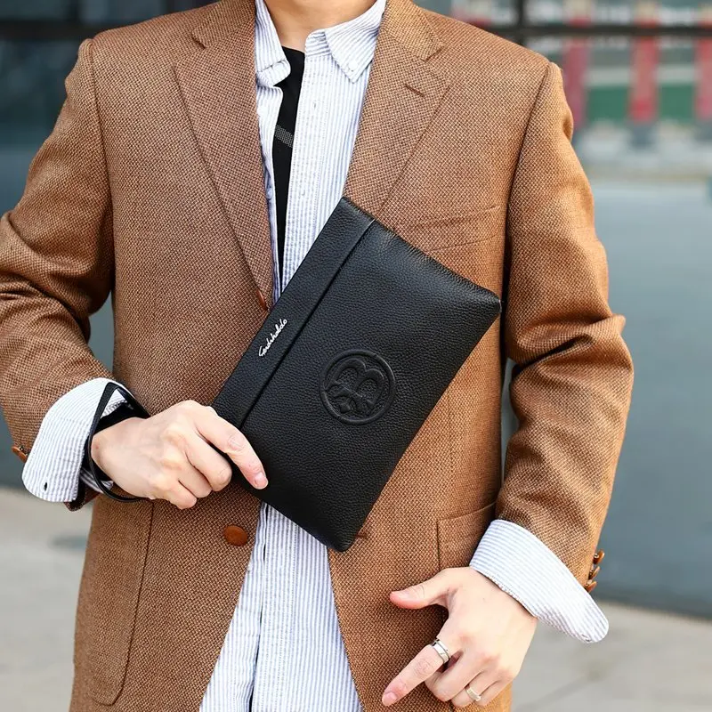 حقيبة يد كلاسيكية للرجال على الموضة من البولي يوريثان حقيبة يد كلاسيكية bolsos para hombre حقيبة مدرب sacoches hommes pochette uomo براثن القابض