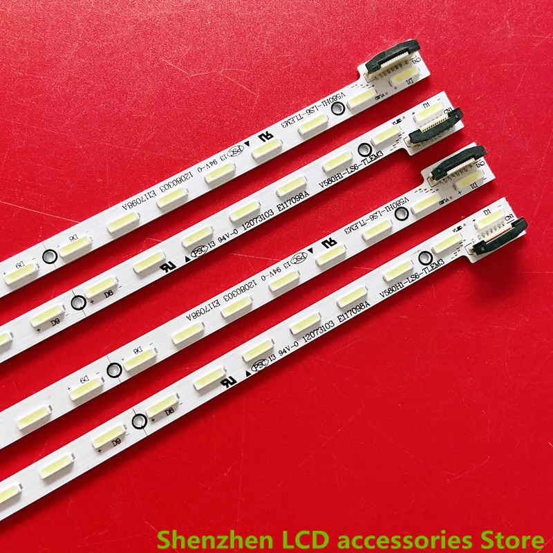 ل هيسنس LED58K610X3D LED58EC600D V580H1-LS6-TLEM3/TREM3 V580HK1-LS6 36 سنتيمتر 32LED 100% جديد LED شريط إضاءة خلفي