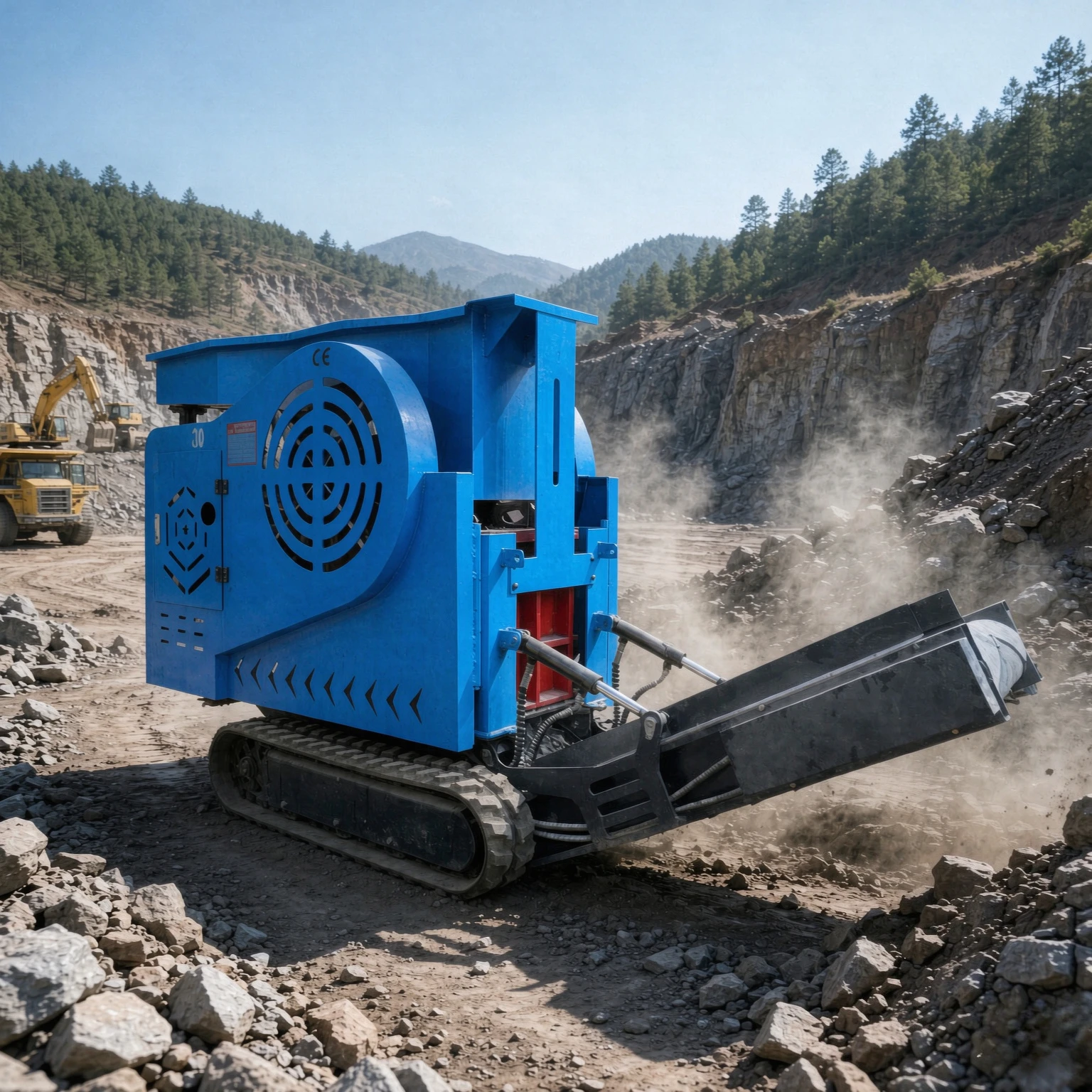 Mobile Rock Iron Ore Jaw Crusher With Steel Structure Portable Stone Crushing Equipment Gold Mining Site Mobile Stone Crusher