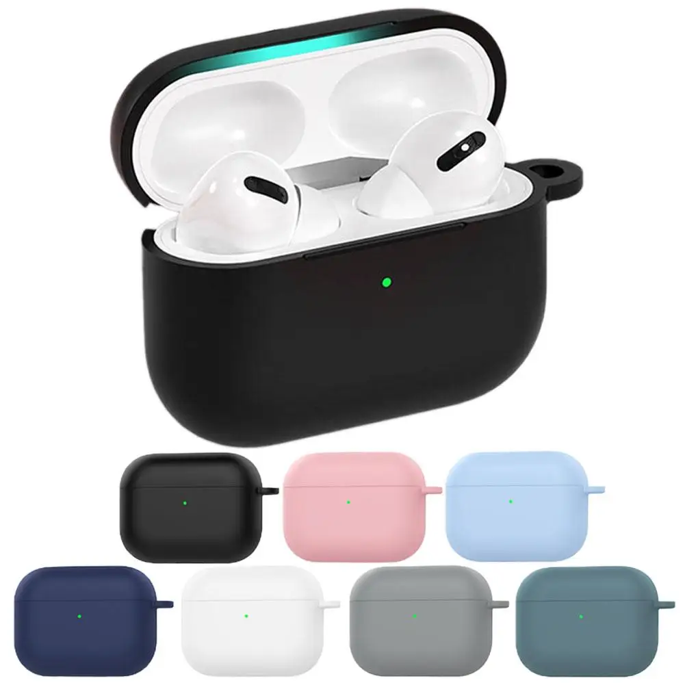 غطاء كامل من السيليكون لهاتف Apple AirPods Pro 3 غطاء حماية الكل في واحد مع غطاء سماعة أذن ناعم مضاد للانزلاق ومضاد للصدمات #1