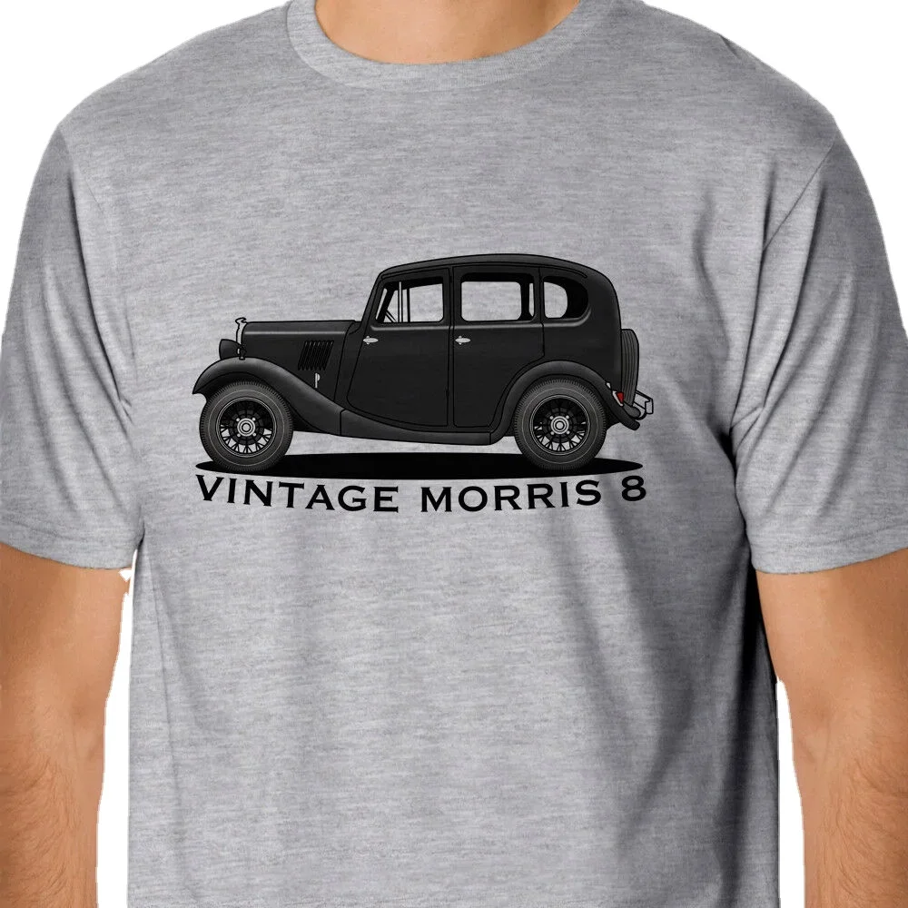 

Vintage Morris 8 Inspired Artcars T-Shirt. Summer Cotton Short Sleeve O-Neck Mens T Shirt New S-3XL