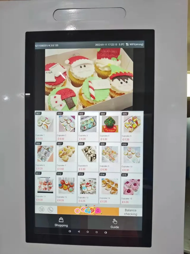 آلة بيع مخصصة المورد سعة كبيرة آلة بيع كب كيك ATM كب كيك مع نظام التبريد والمصعد