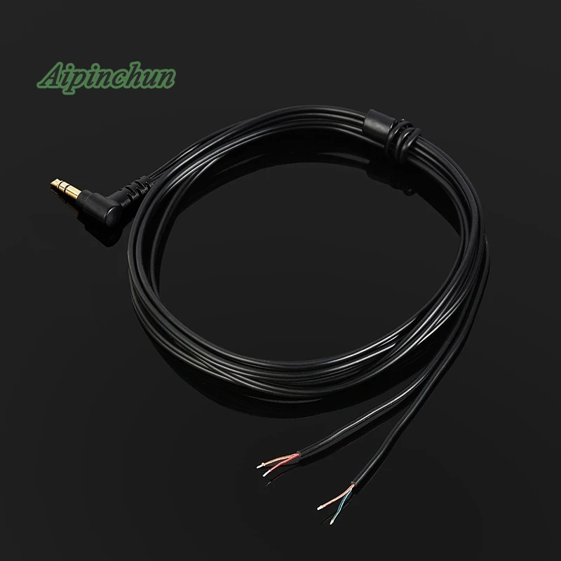 Aipinchun 3,5 мм 3-полюсный изгибающийся разъем для самостоятельной сборки наушников аудиокабель для ремонта наушников сменный шнур LC-OFC провод A34