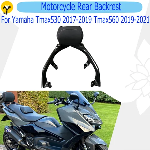 Yamaha Tmax530 DX SX 2017-2019 Tmax560 2019-2021 승객석 뒷좌석 등받이 쿠션 부품 용 오토바이 뒷좌석 등받이