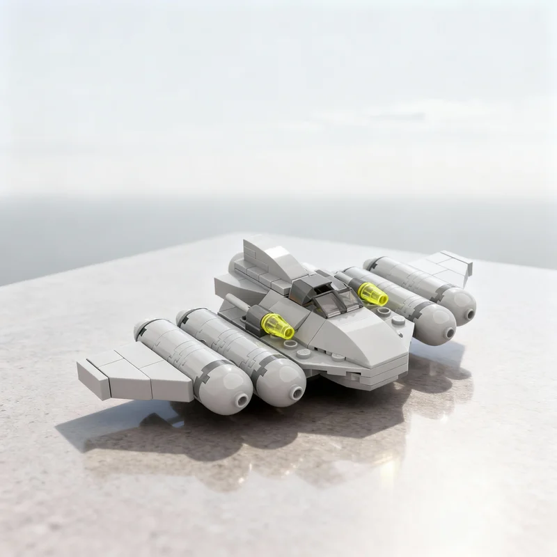 

127pcs MOC Royal Barge Microfighter Short Wings Star Battle Model Building Blocks Architecture Toys Christmas Gifts Idea