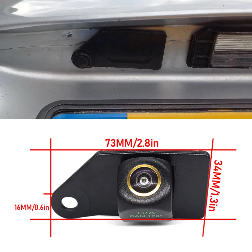 170 Degree 1920x1080P HD AHD Starlight Night Vision Vehicle Rear View Reverse Camera For Mitsubishi ASX RVR 2011~ 2015 2016 2017