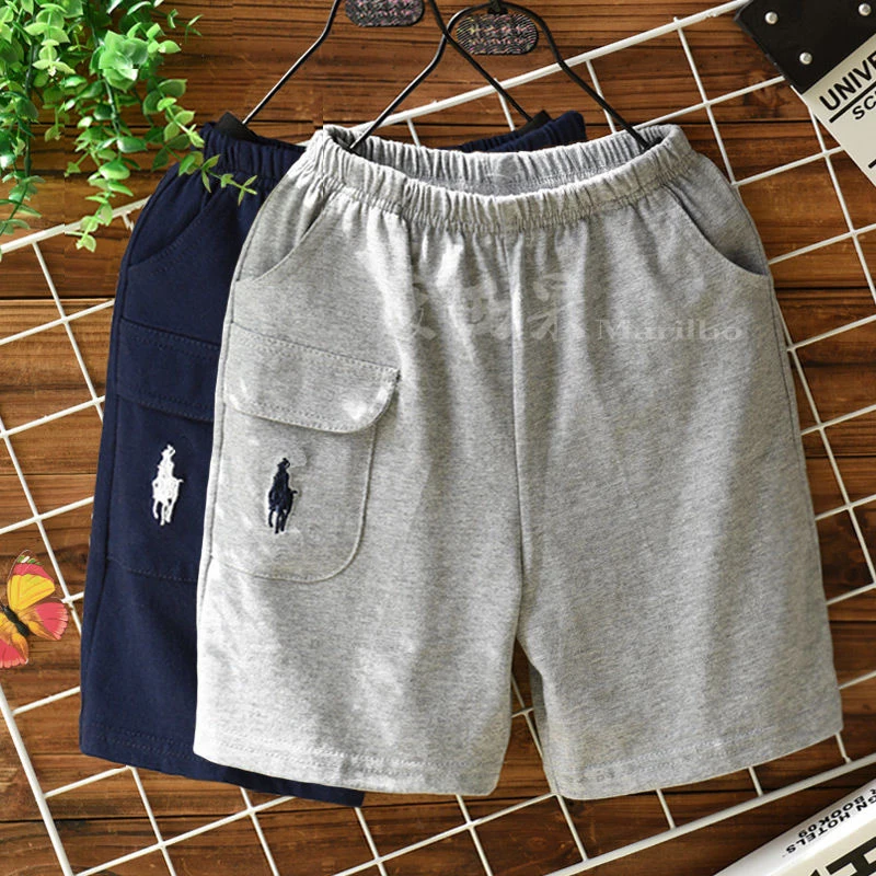 Boys\' Shorts Cotton Children\'s Shorts Medium and Large Children\'s Clothing Pants Summer 2023 New Baby Sports Shorts