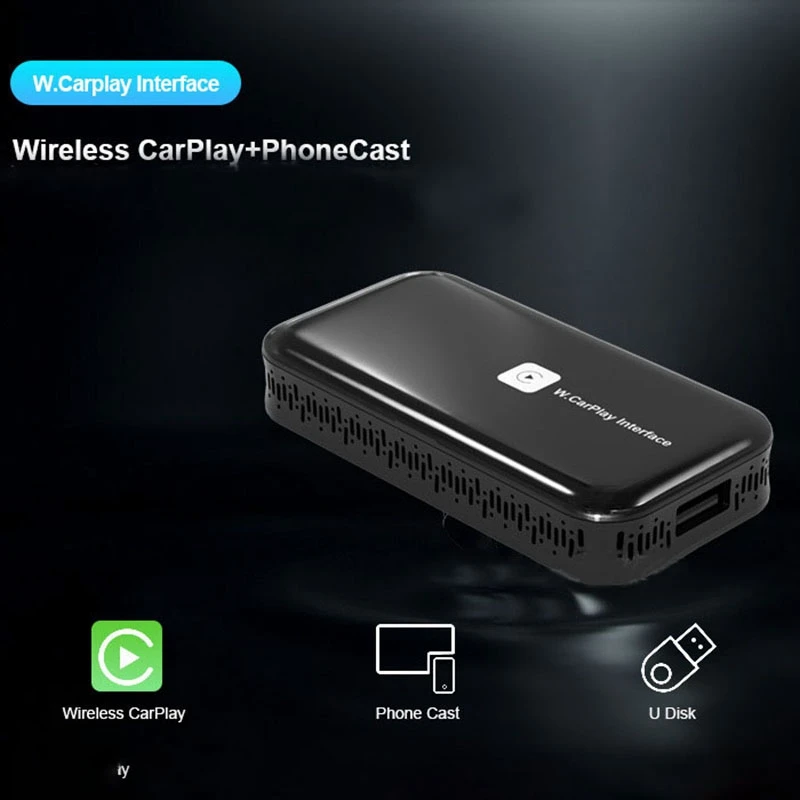 Universal Car Wired to Wireless CarPlay Dongle IOS 14 Adapter 5G WIFI Mirror Link Box Android Auto Multimedia