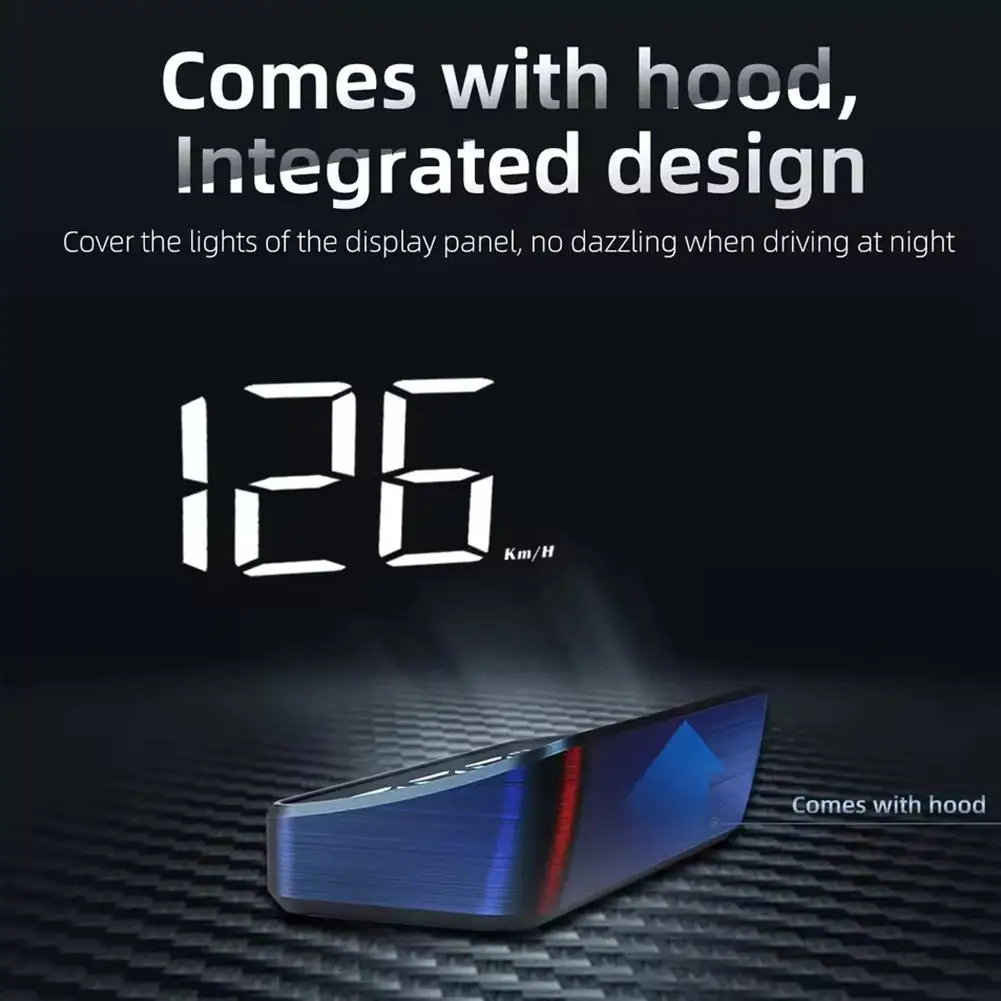 M2 Head Up Display GPS HUD Digital Speedometer Plug And Play Universal Cars Big Font KMH Windshield Projector Auto Accessories image 5
