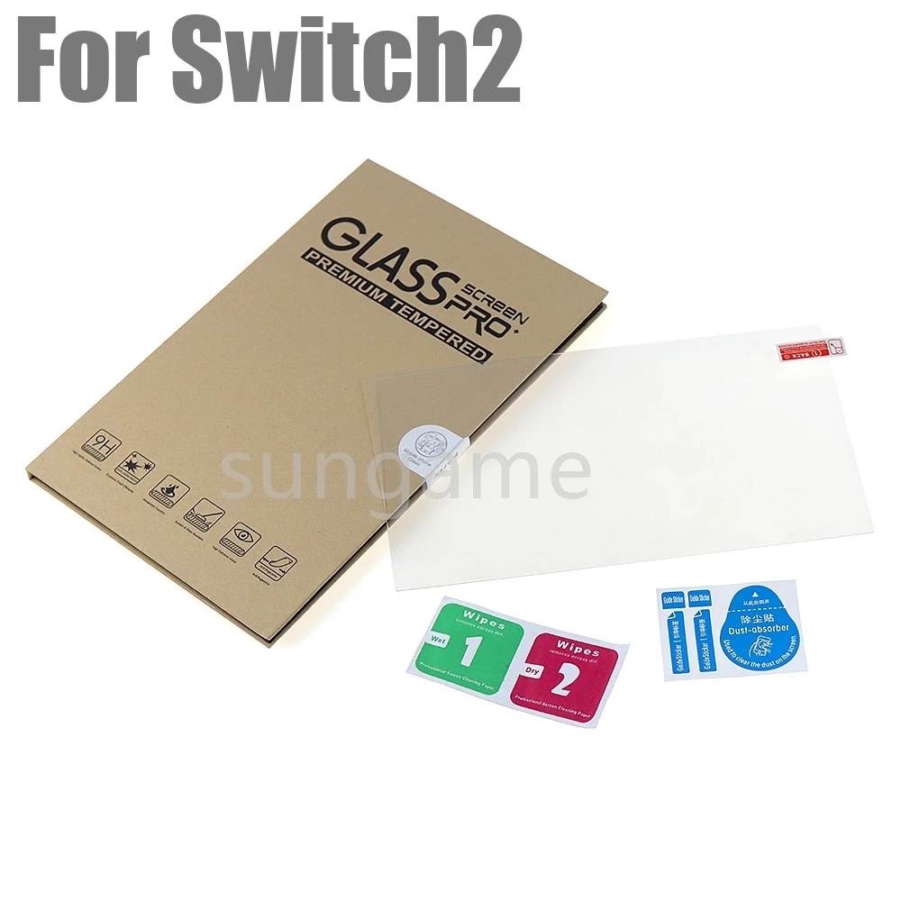 20sets Tempered Glass for Nintendo Switch 2 Screen Protector Clear Anti-Scratch Protective Film For Switch2 Console Accessories