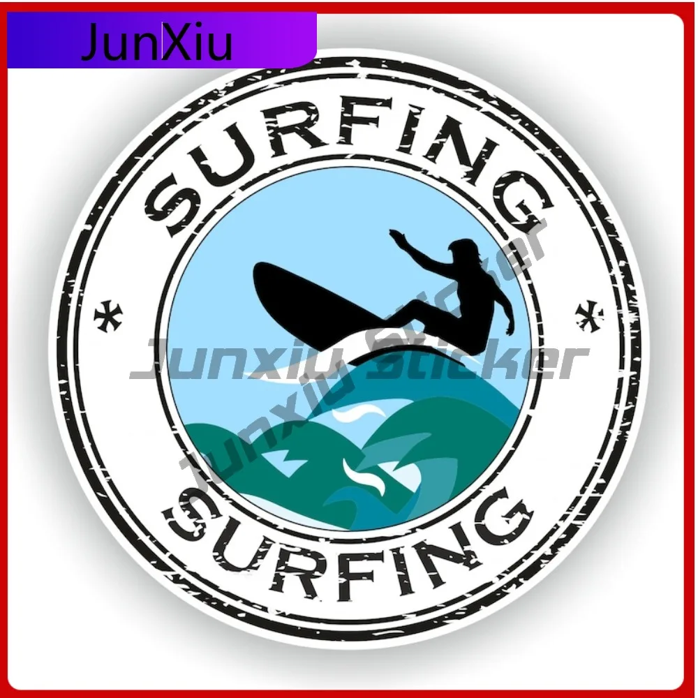 

Surfing Sticker Sports Funny Cool Cool Boat Laptop Durable Vinyl Car Modification Vinyl Decal For Car Truck SUV Window Bumper