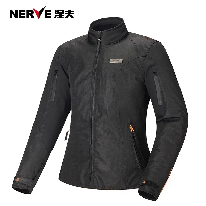 NERVE Motorcycle Jacket Women's Motorcycle Winter Waterproof, Drop-proof Breathable Motorcycle Racing Wear for All Seasons