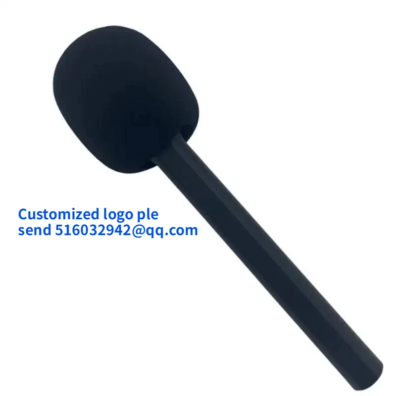 Microphone custom sponge cover  flocking foam windscreen microphone foam shield with logo print for Rode go wireless microphone