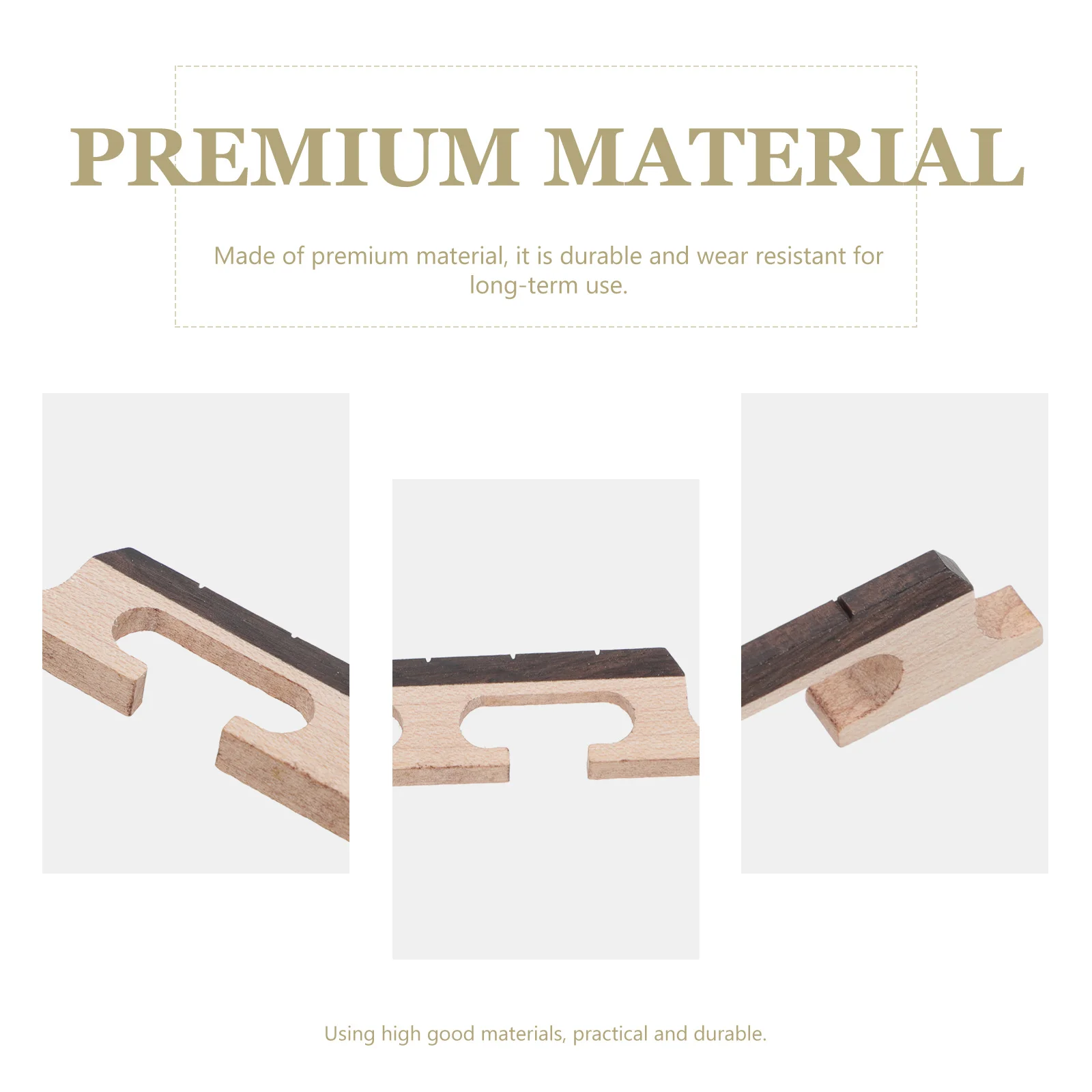 

2Pcs Replacement Banjo Bridge Saddle Style Premium Material for 4-String and 5-String Banjo Long-Lasting Musical Instrument Part