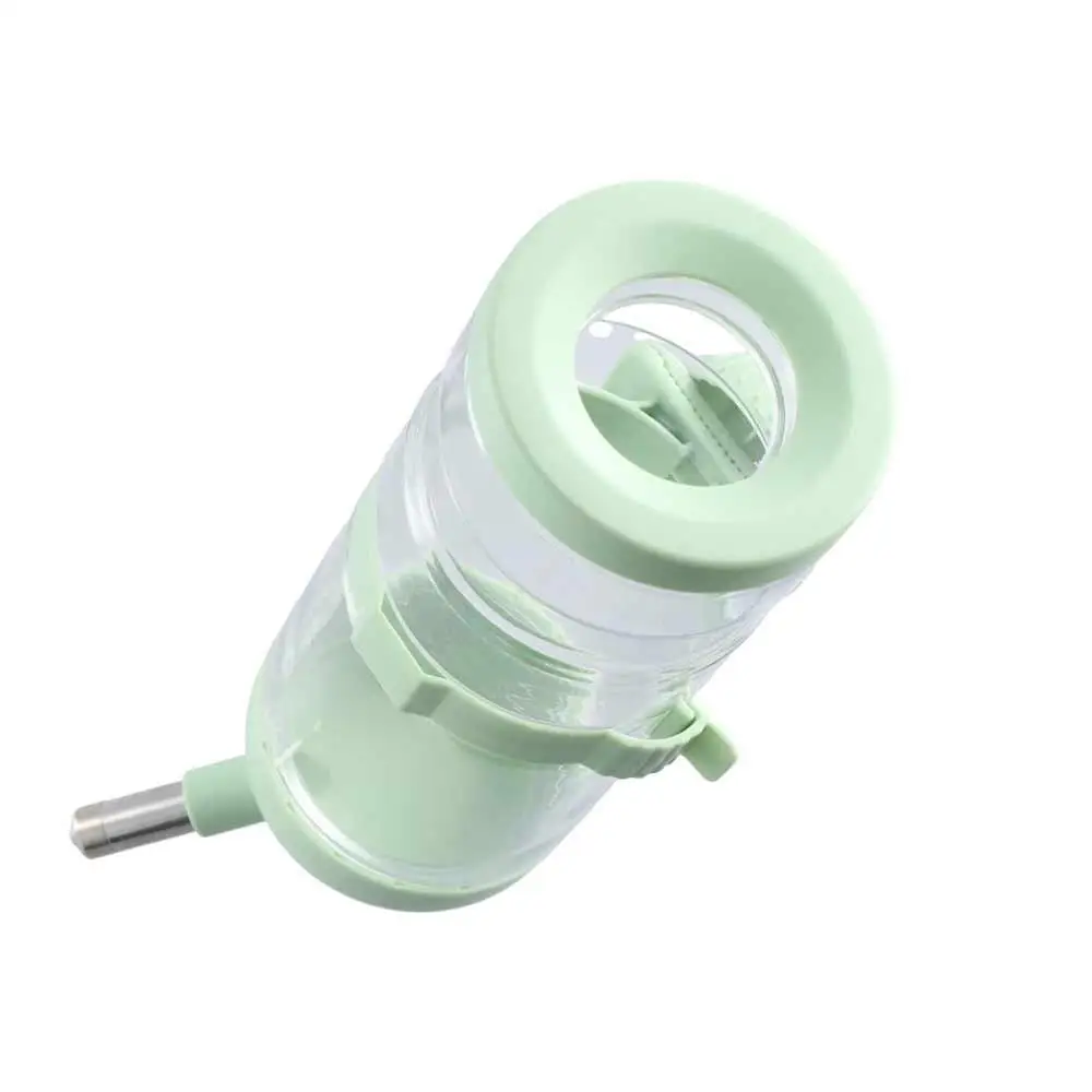 

Automatic Rabbit Ears Hanging Water Bottle Ball Design Leak-proof Cat Cage Hanging Water Bottle Plastic Rabbit Ears Cover