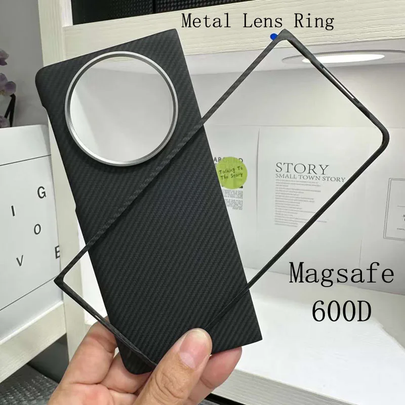 Case for Huawei Mate X5 Magsafe Magnetic Wireless Charging Carbon Fiber Aramid Fold Mobile Phone Protective Cover Protection