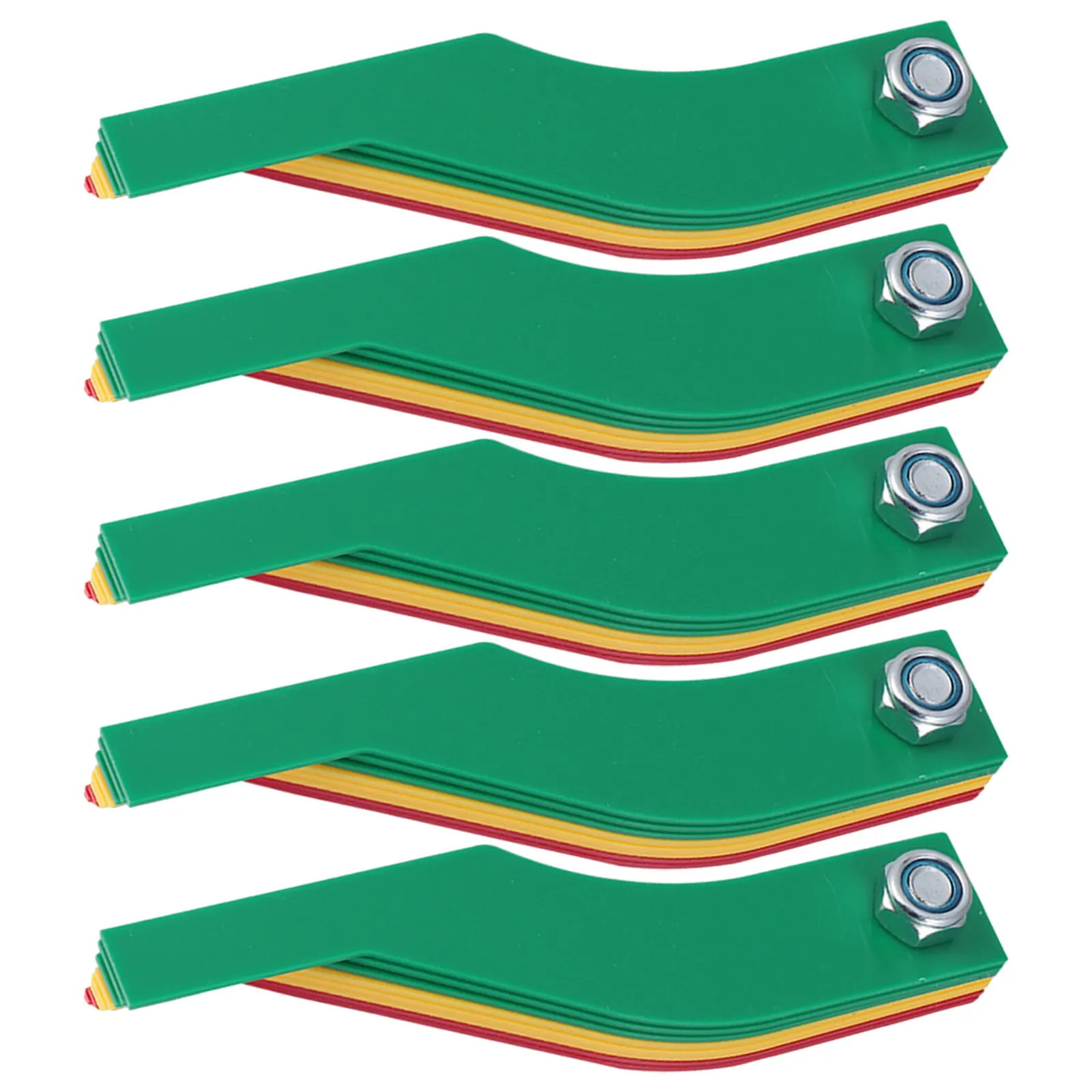 5Pcs Brake Pad Thickness Gauge Plastic Color Coded Automotive Brake Pad Measuring Tool Car Mechanic Wear Indicator
