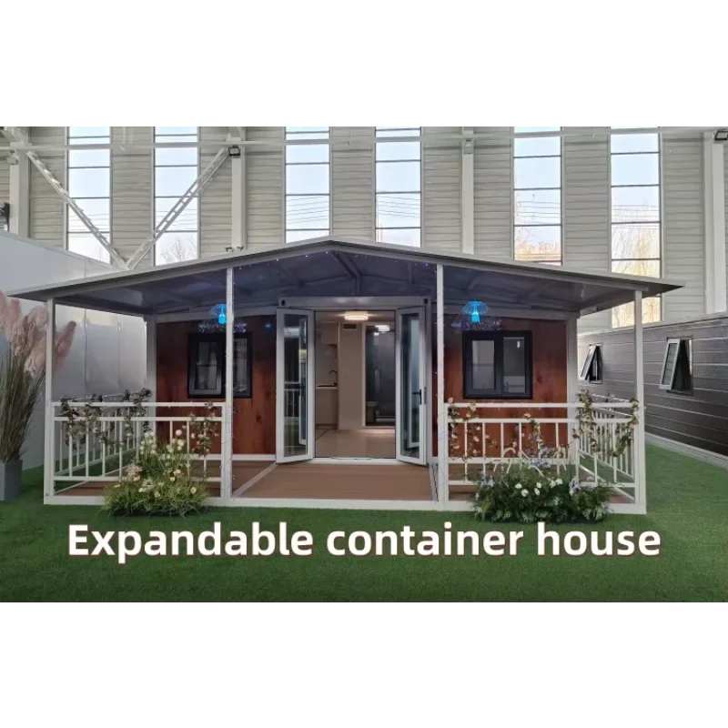 Eco-Friendly 40Ft 20Ft Tiny Home Villa Extendable 2 5 Bedroom Prefab Container Expandable House Steel Folding Home Container