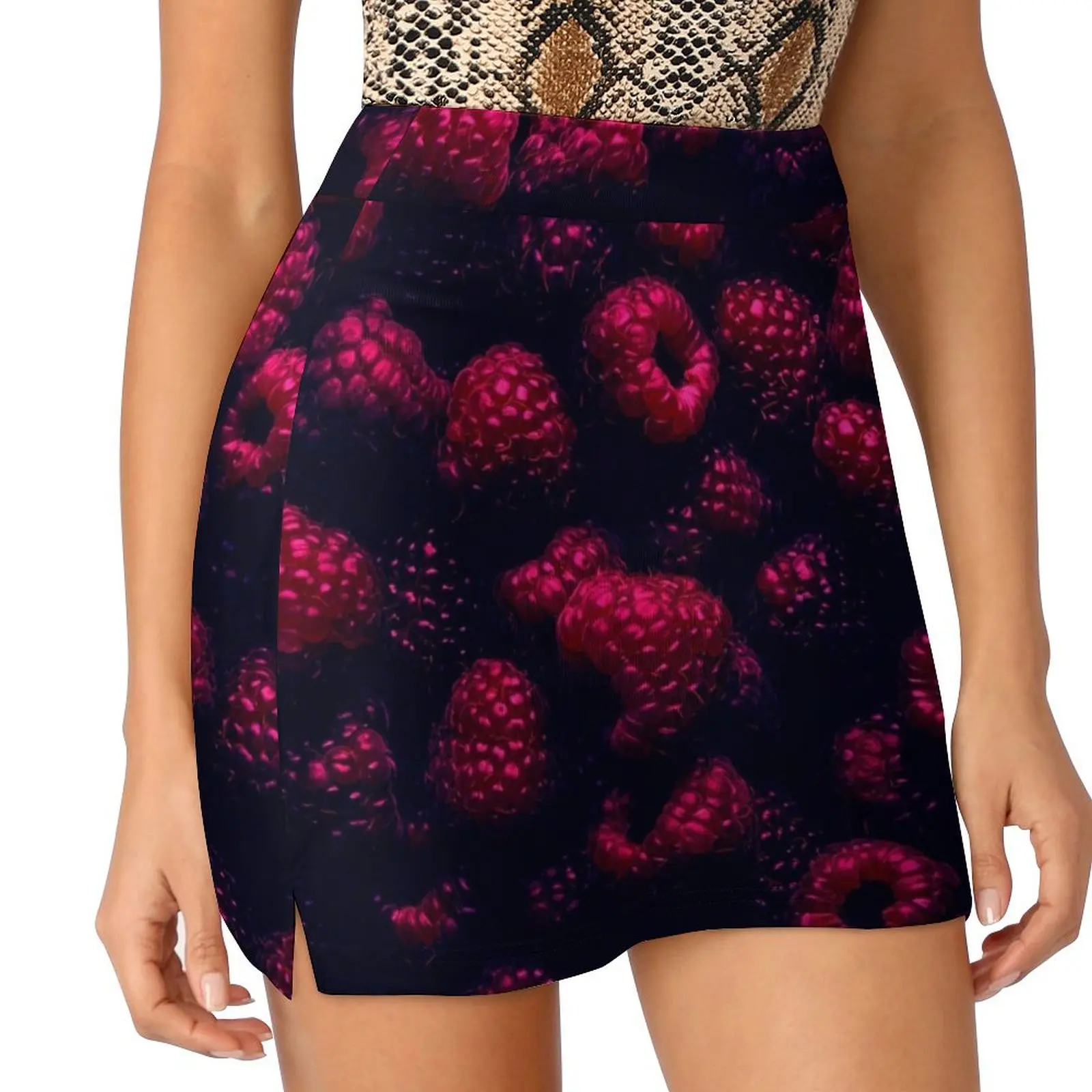 

raspberries Mini Skirt skirt for women School skirt Woman clothing