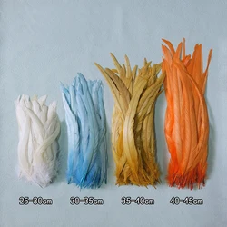 100pcs Wholesale Rooster Tail Feather 25-45CM/10-18inch Natural Plume Black Red DIY Cock Costume Jewelry Craft Accessories Party