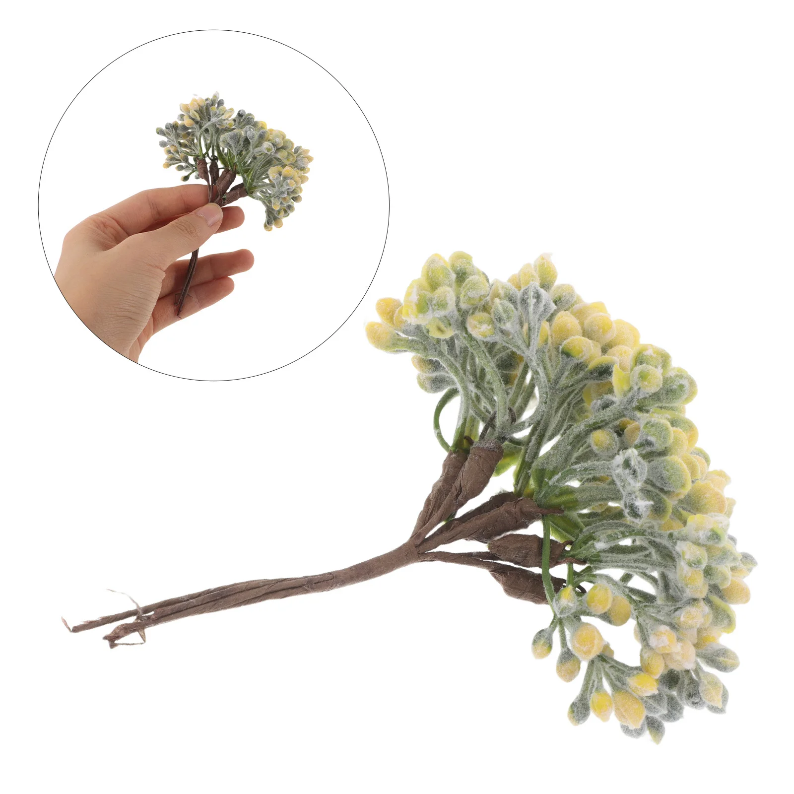 

30pcs Frosted Stems Faux Berry Picks Artificial Berry Garland Wedding Decoration Holiday Craft Winter Stems Filler