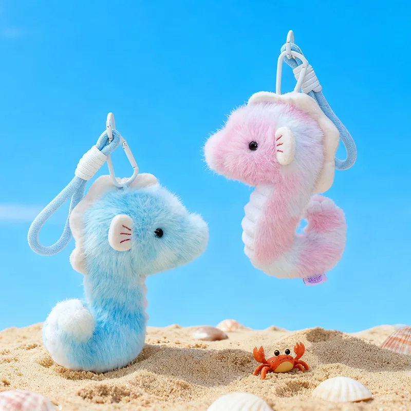 Ocean Series pluche hanger 13CM - cartoon zeester vliegende olifant octopus mini zeepaardje narwal pop - zacht speelgoed verzamelobject