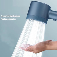 5 Modes Booster Shower Head High Pressure Showerhead Portable Filter Rainfall Faucet Tap Bathroom Bath Home Bathroom Accessories