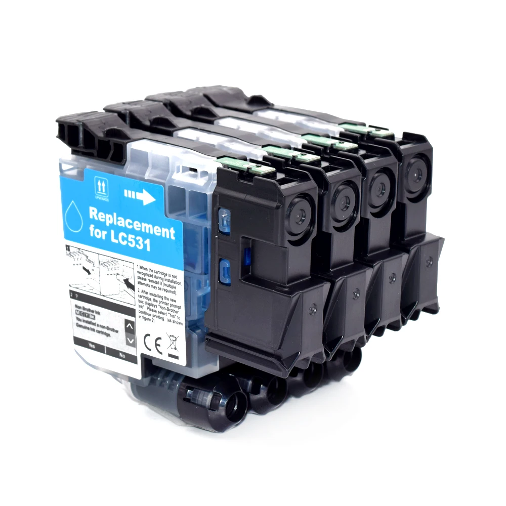 Asia high capacity LC531XL LC531 Compatible Ink Cartridge For Brother DCP‑J1260W DCP-J1310DW DCP-J1360DW Printers