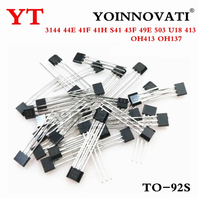 10PCS 3144 44E SS41F 41F 41H S41 43F 49E UGN3503 503 U18 413 OH413 OH137 SS495A Hall sensor